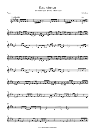Entretons  score for Flute