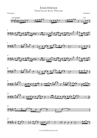 Entretons Essa Aliança score for Trombone