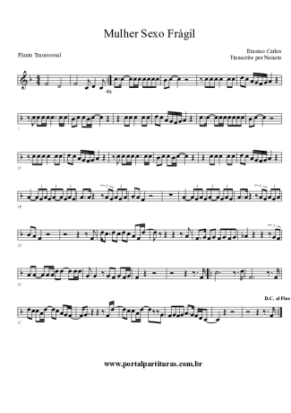 Erasmo Carlos Mulher (Sexo Frágil) score for Flute