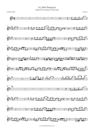 Erasure  score for Clarinet (Bb)