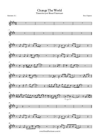 Eric Clapton  score for Clarinet (C)