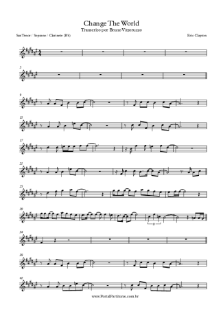 Eric Clapton  score for Tenor Saxophone Soprano (Bb)