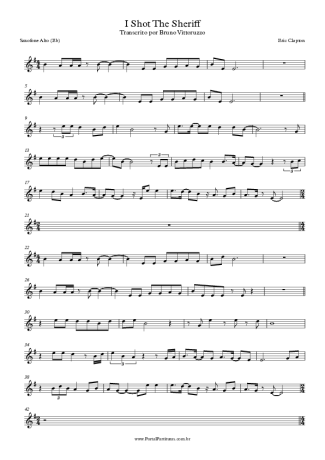 Eric Clapton  score for Alto Saxophone