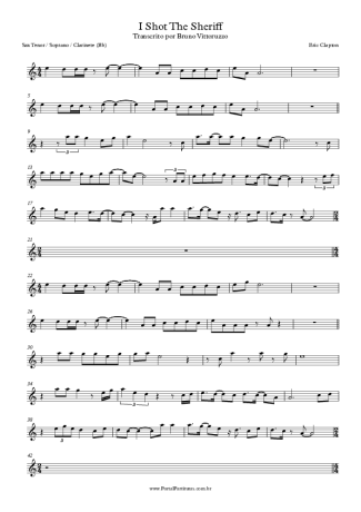 Eric Clapton  score for Clarinet (Bb)