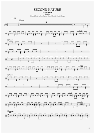 Eric Clapton  score for Drums