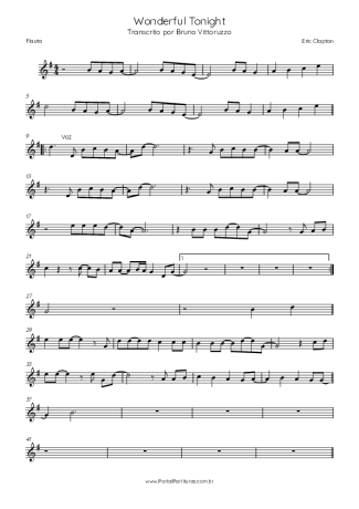 Eric Clapton  score for Flute