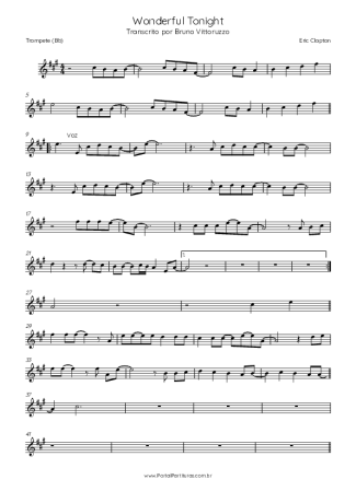 Eric Clapton  score for Trumpet