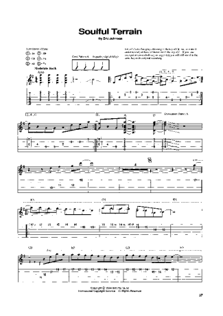 Eric Johnson Soulful Terrain score for Guitar