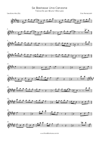 Score for Alto Saxophone