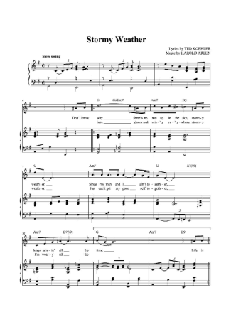 Etta James  score for Piano