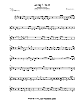 Evanescence  score for Violin