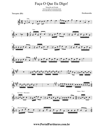 Exaltasamba  score for Trumpet