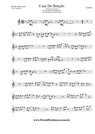 Eyshila Casa De Benção score for Flute