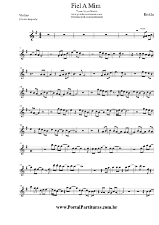 Eyshila Fiel a Mim score for Violin