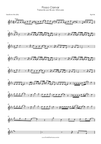 Eyshila Posso Clamar score for Alto Saxophone