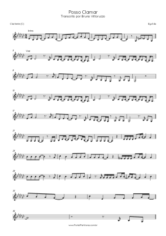 Eyshila  score for Clarinet (C)