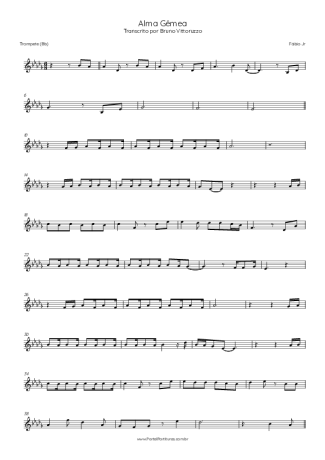 Fábio Jr. Alma Gêmea score for Trumpet