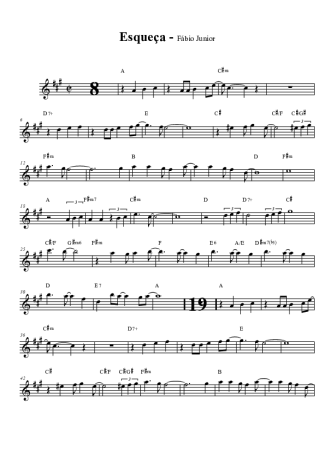 Fábio Jr. Esqueça score for Alto Saxophone