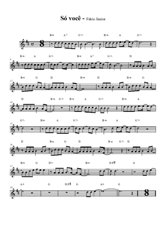 Fábio Jr.  score for Clarinet (Bb)