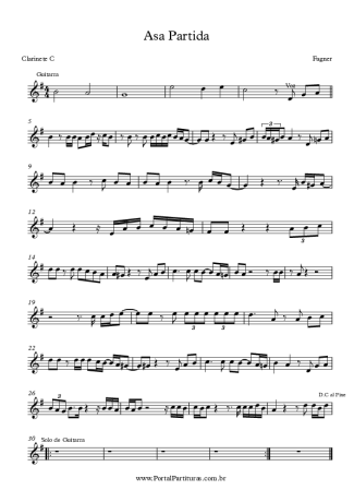 Fagner  score for Clarinet (C)