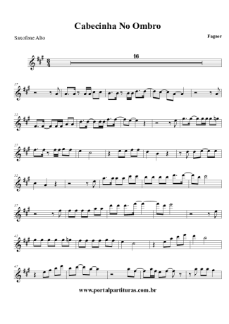 Fagner  score for Alto Saxophone