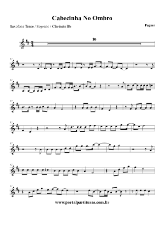 Fagner  score for Tenor Saxophone Soprano (Bb)