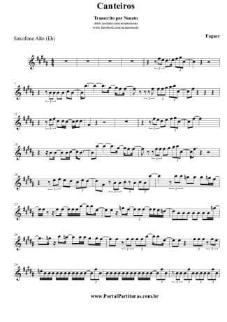 Fagner Canteiros score for Alto Saxophone