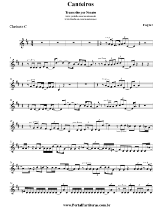 Fagner - Canteiros - Sheet Music For Flute