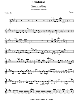 Fagner - Canteiros - Sheet Music For Trumpet