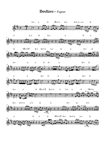 Fagner Deslizes score for Tenor Saxophone Soprano (Bb)