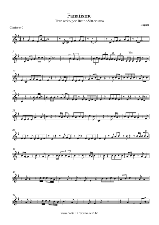 Fagner  score for Clarinet (C)