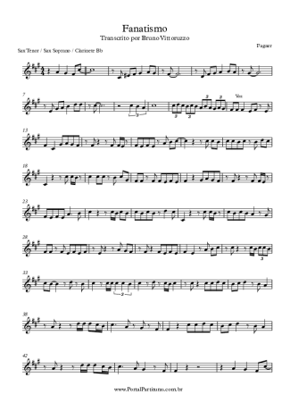 Fagner  score for Tenor Saxophone Soprano (Bb)