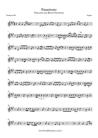 Fagner Fanatismo score for Trumpet