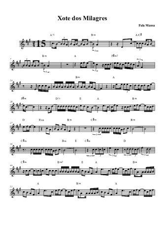 Falamansa  score for Clarinet (Bb)