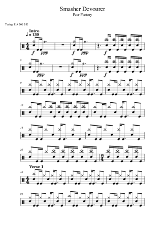 Score for Drums