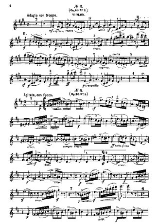 Felix Mendelssohn  score for Violin