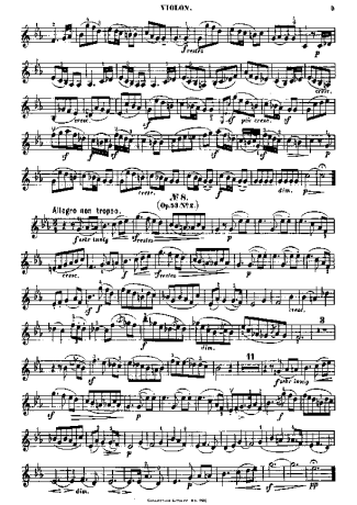 Felix Mendelssohn  score for Violin