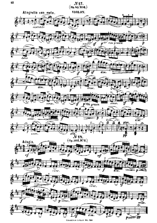 Felix Mendelssohn  score for Violin