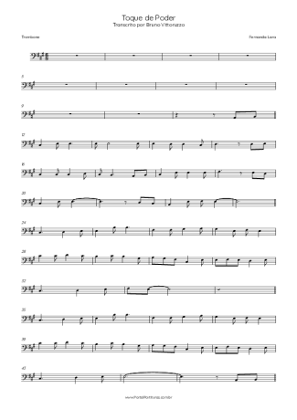 Fernanda Lara Toque De Poder score for Trombone