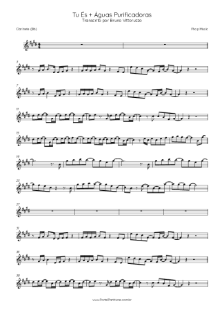 Score for Clarinet (Bb)