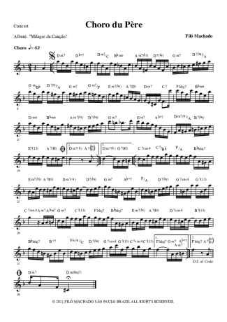 Filó Machado Choro Du Père score for Violin