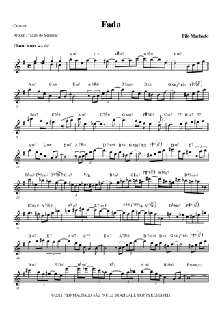 Filó Machado Fada score for Clarinet (C)