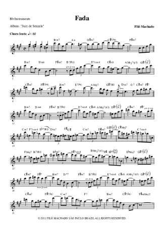 Filó Machado Fada score for Tenor Saxophone Soprano (Bb)