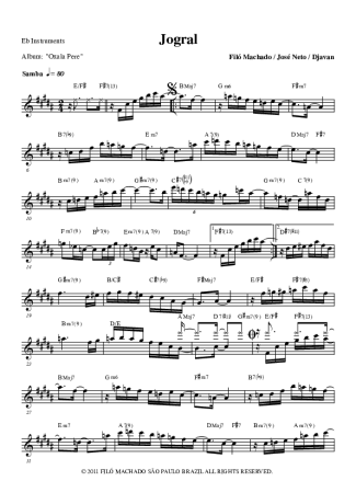 Filó Machado  score for Alto Saxophone