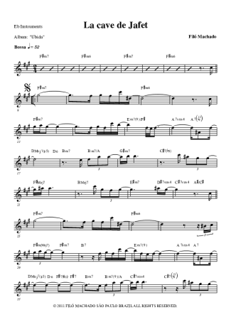 Filó Machado  score for Alto Saxophone