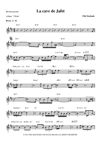 Filó Machado La Cave De Jafet score for Tenor Saxophone Soprano (Bb)