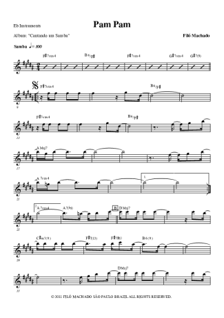 Filó Machado  score for Alto Saxophone