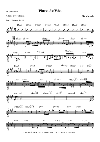 Filó Machado  score for Alto Saxophone