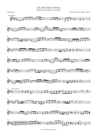 Score for Clarinet (C)