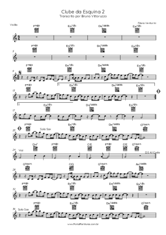 Flavio Venturine  score for Acoustic Guitar